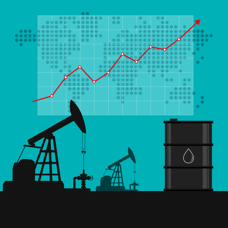 Oil industry statistics.  Illustration