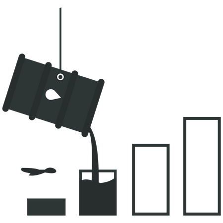 Oil Investment  Illustration