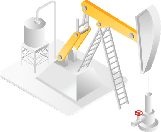 Oil mining equipment  Illustration