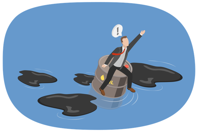 Oil Price Crisis  Illustration