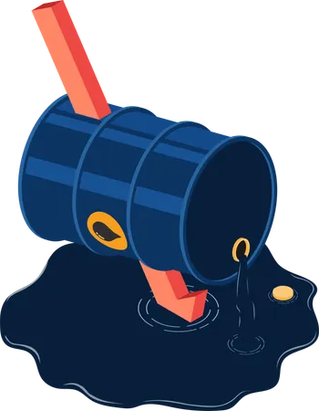 Oil price crisis  Illustration
