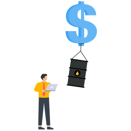 Oil Price Rise  Illustration