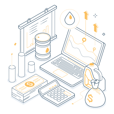 Oil prices  Illustration