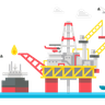 oil and gas illustration