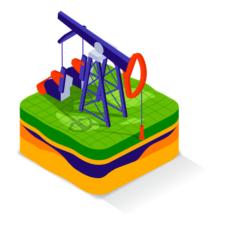 Oil rig  Illustration