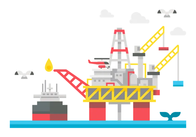 Oil rig  Illustration