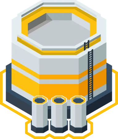 Oil storage tank  Illustration