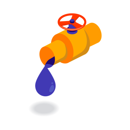 Oil tap  Illustration