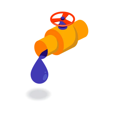 Oil tap  Illustration