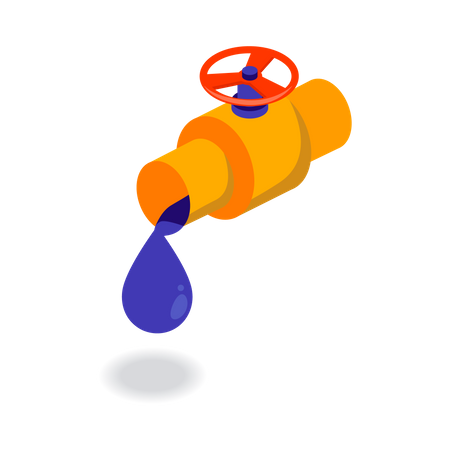 Oil tap  Illustration