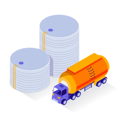 Oil transportation  Illustration