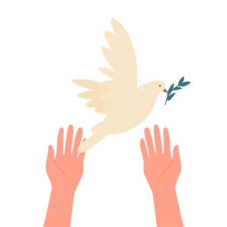 Oiseau de la paix  Illustration