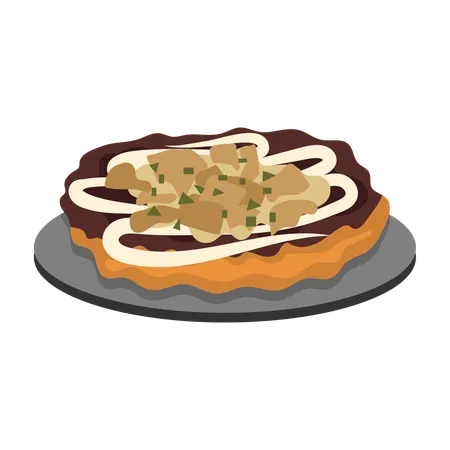 Okonomiyaki  Illustration