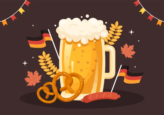 Festival de la bière Oktoberfest  Illustration