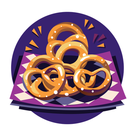 Oktoberfest Pretzel  Illustration