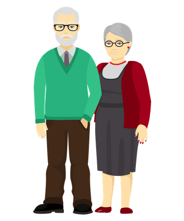 573 Old Couple Together Illustrations - Free in SVG, PNG, EPS - IconScout