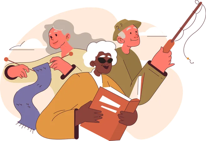 Old people  Illustration