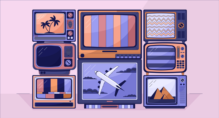 Old tv  Illustration