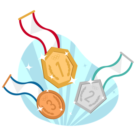 Olympic medal  Illustration