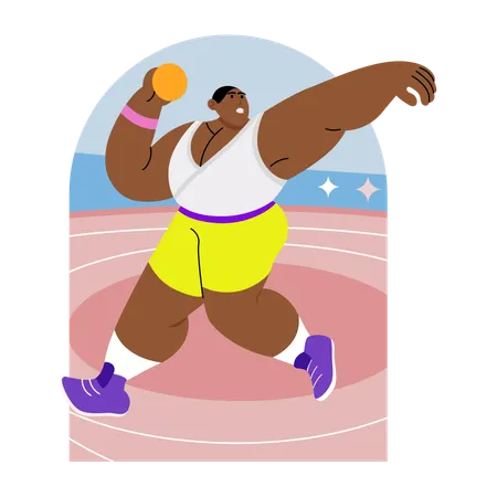 Olympic Player  Illustration