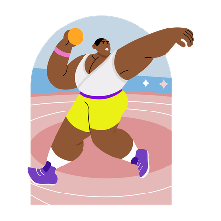 Olympic Player  Illustration