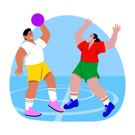 Olympic Playing  Illustration