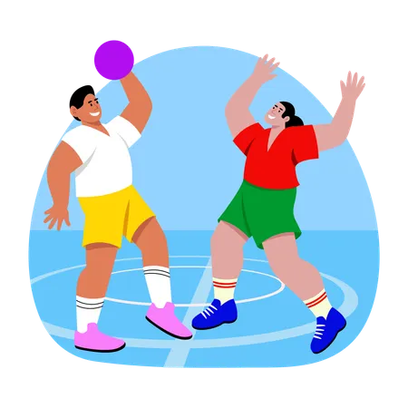 Olympic Playing  Illustration