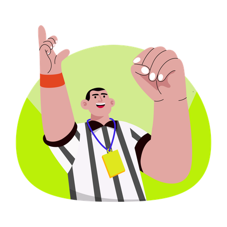 Olympic Referee  Illustration