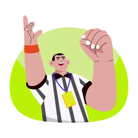 Olympic Referee  Illustration