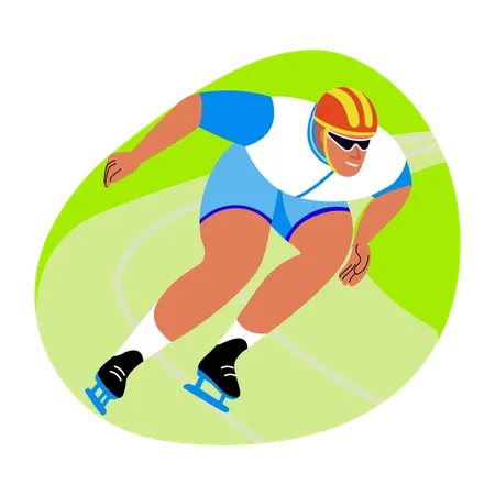 Olympic Skater  Illustration