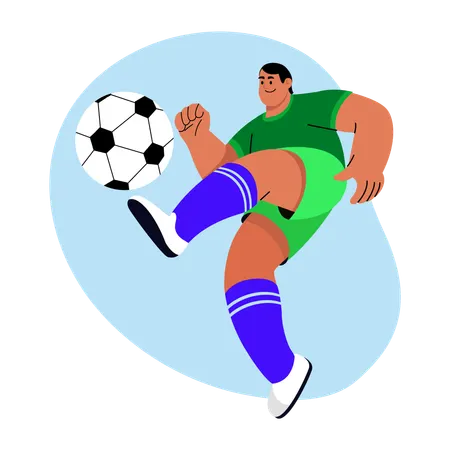 Olympic Soccer Player  Illustration