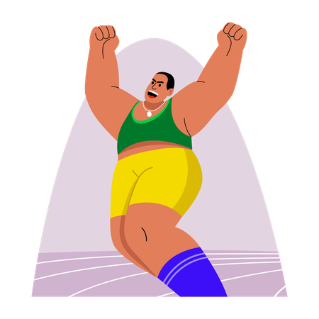 Olympic Sportsman  Illustration