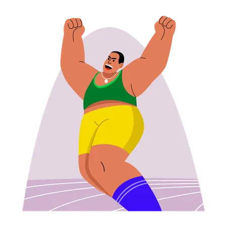 Olympic Sportsman  Illustration