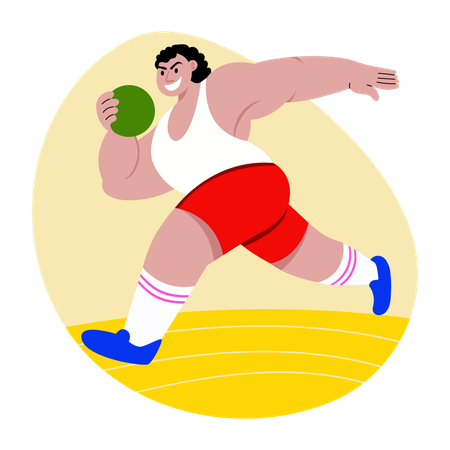 Olympic Sportsperson  Illustration