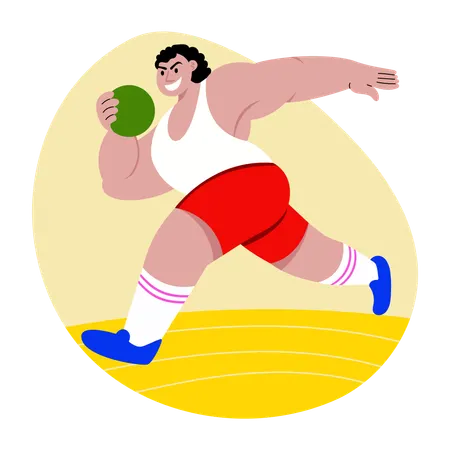 Olympic Sportsperson  Illustration