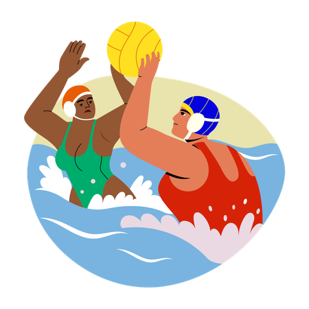 Olympic Water Polo  Illustration