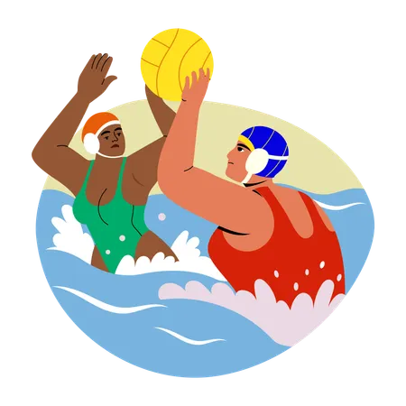 Olympic Water Polo  Illustration