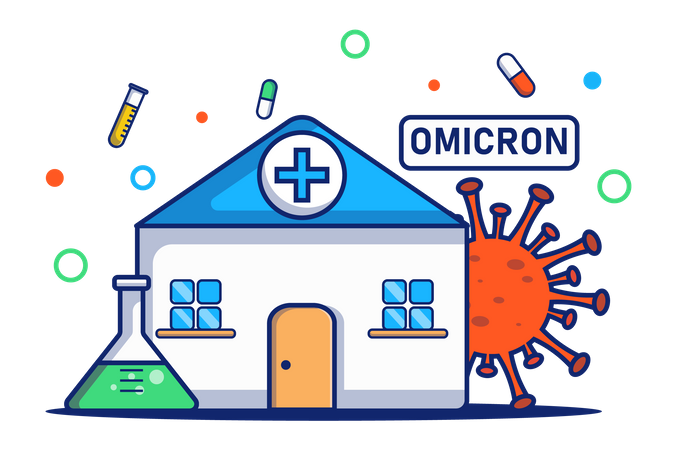 Omicron Healthcare Center  Illustration