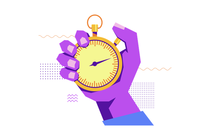 On Time  Illustration