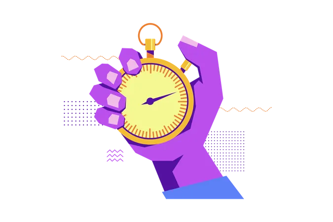 On Time  Illustration