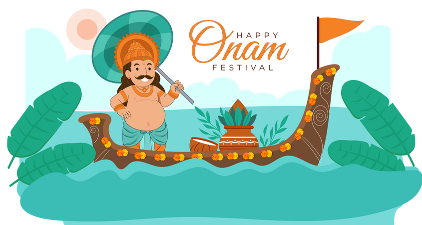 Onam celebration  Illustration