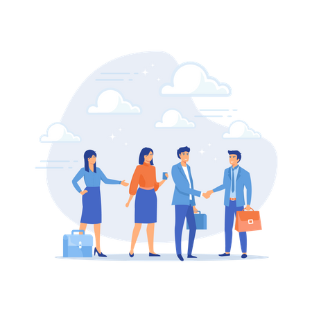 Onboarding new employee  Illustration