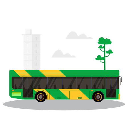 Ônibus de viagem  Ilustração