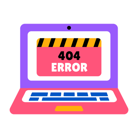 온라인 404 오류  일러스트레이션