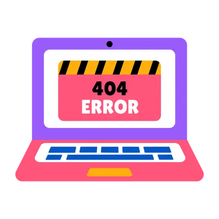 온라인 404 오류  일러스트레이션