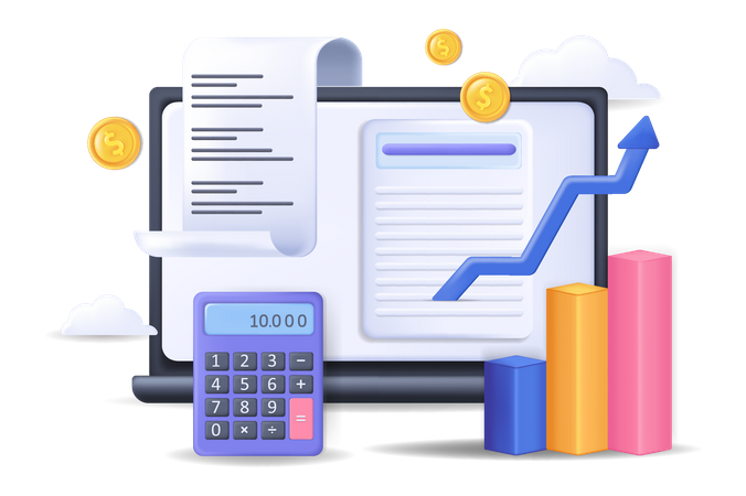 Online Accounting  Illustration