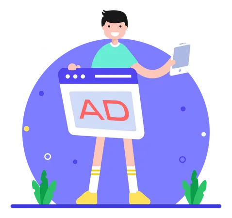 Online Ad  Illustration