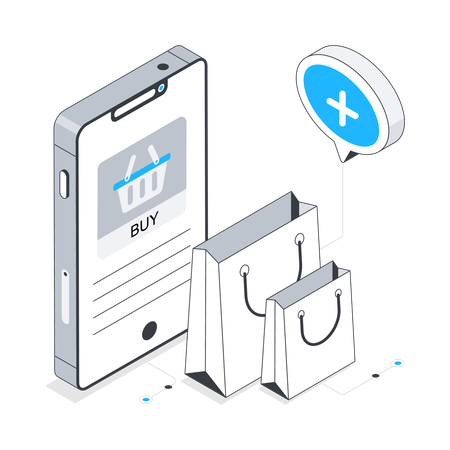 Online Add To Basket  Illustration