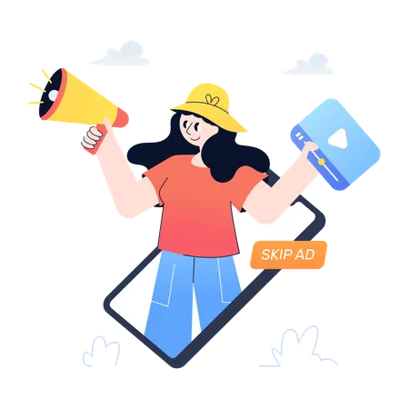 Online Advertisement  Illustration