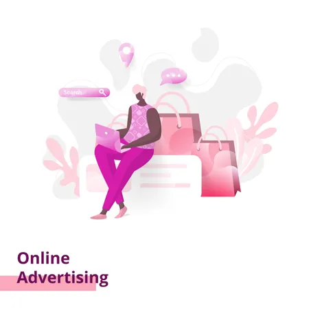 Online Advertising  Illustration